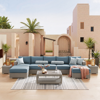 Sirio Niko 10-Piece Outdoor Patio Modular Seating Set