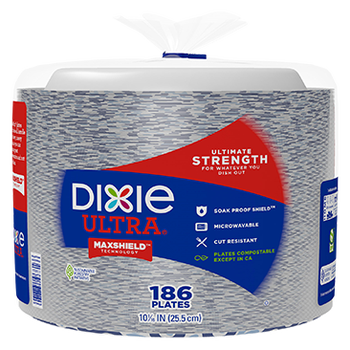 Dixie Ultra 10-1/16-inch Paper Plate, 186-Count
