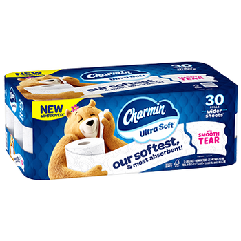 Charmin Ultra Soft Bath Tissue, 2-Ply, 213 Sheets, 30 Rolls