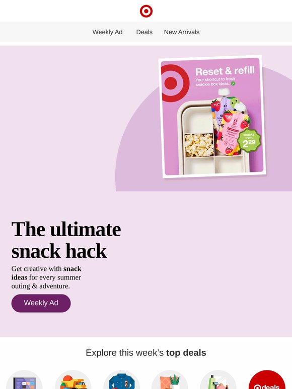 Use the Weekly Ad to find top offers.