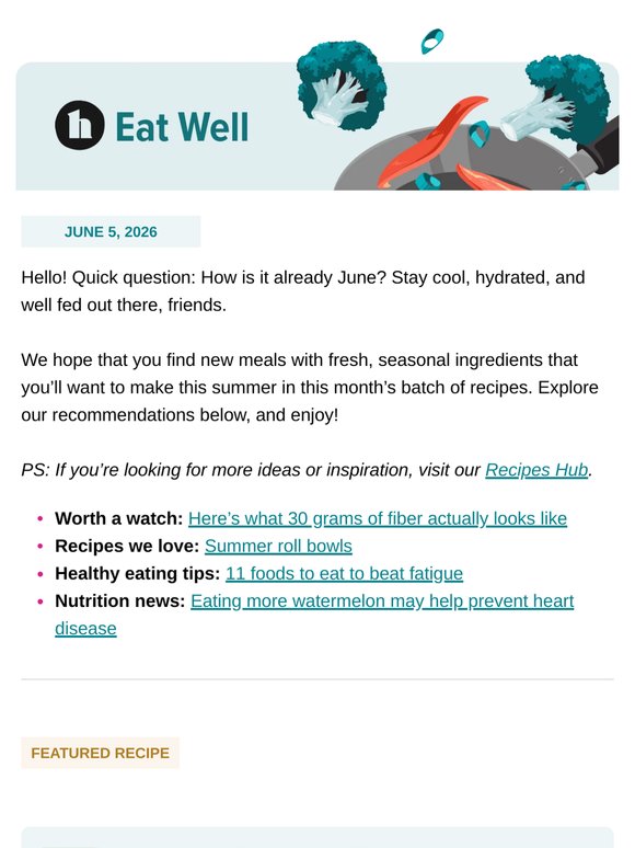 Summer recipes, comin’ right up! ☀️