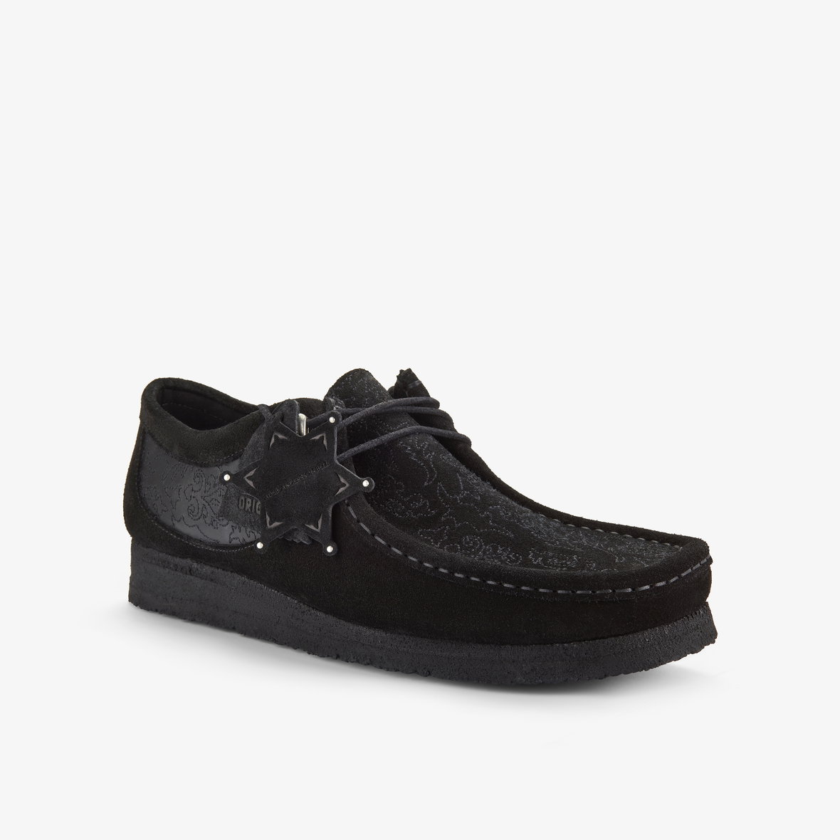 Anderson Bell X Wallabee Black Embroidery