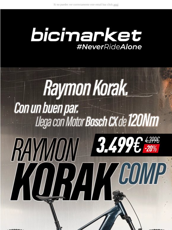 ⚡ Raymon Korak: eMTB Bosch CX de 120Nm y 800Wh 🔋