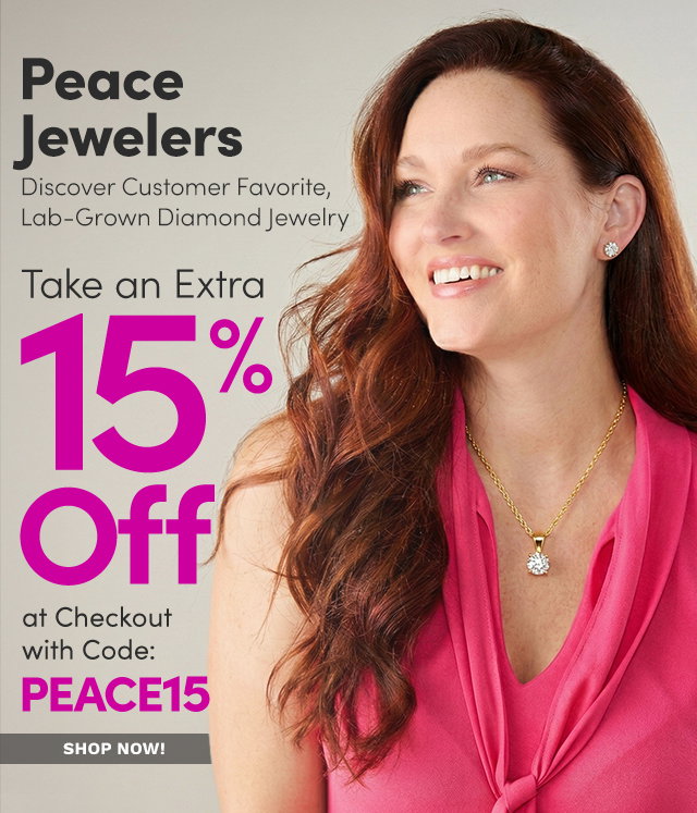 Peace Jewelers FLASH SALE | Enjoy Extra 15% Off at Checkout with Code: PEACE15