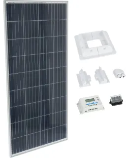 BrightSolar 160 W aurinkopaneelisetti matkailuajoneuvoon