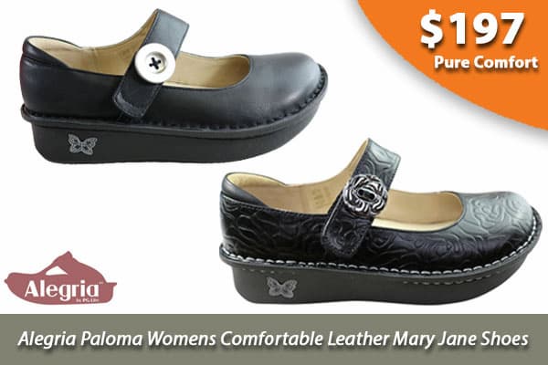 Alegria Paloma Womens Comfortable Leather Mary Jane Shoes