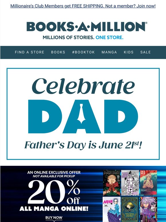 Celebrate Dad - Father's Day is June 21st!