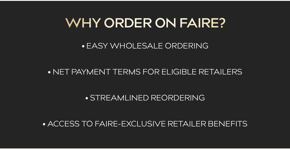 Why Order on Faire