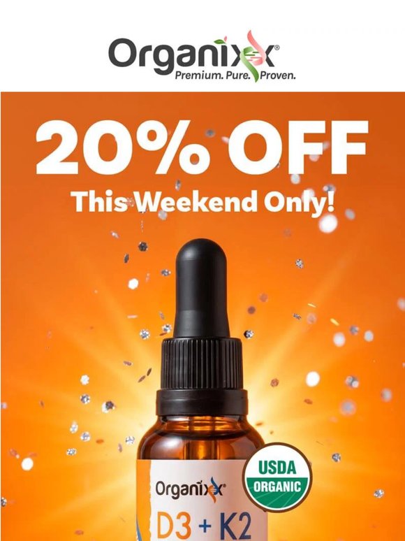 20% Off This Weekend: Upgrade Your Vitamin D