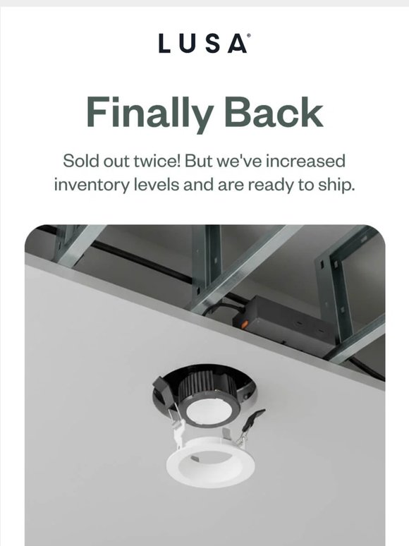Back in stock: Canless Kit