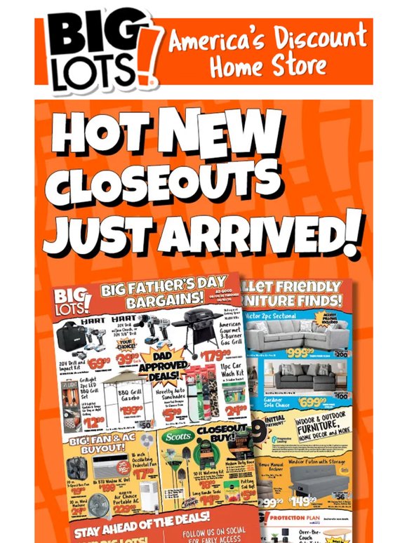 🛒 New Ad Drop! Father’s Day, Fan/AC Buyout, Lawn & Garden Closeout + Apparel Clearance Deals!