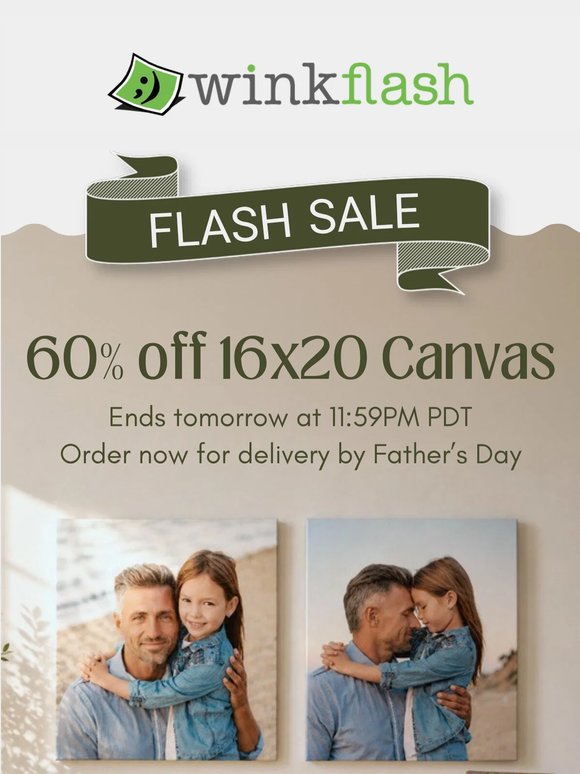 🚨 60% Off 16x20 Canvas Ends Tomorrow