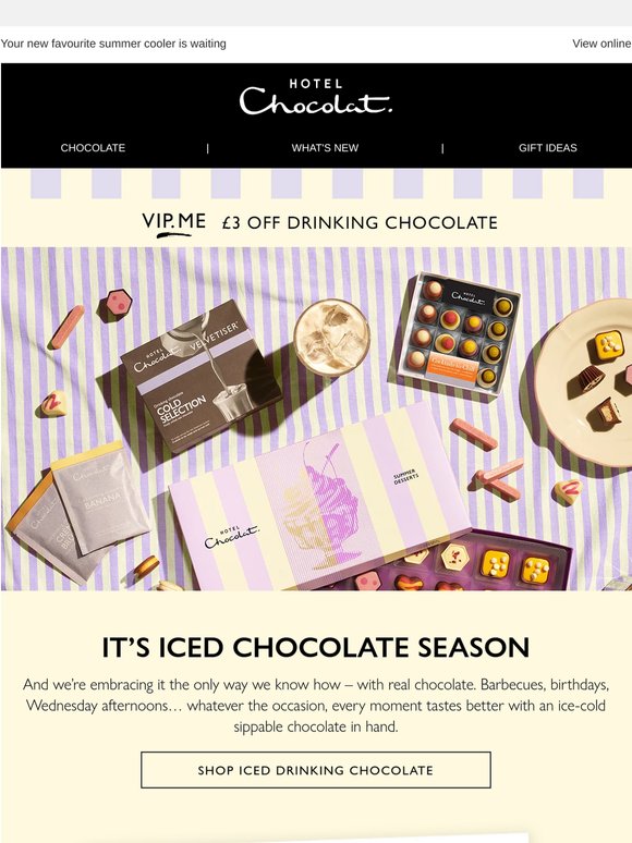 Iced chocolate anyone?