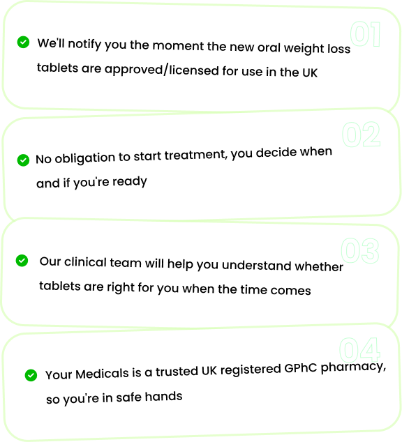Joining the Wegovy tablets waitlist is quick and easy.