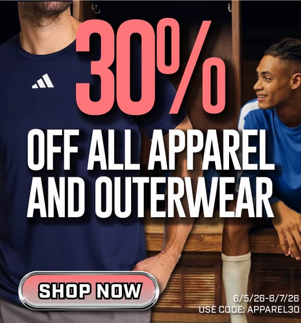 Weekend Apparel Sale - 30% Off all apparel and outerwear with code APPAREL30