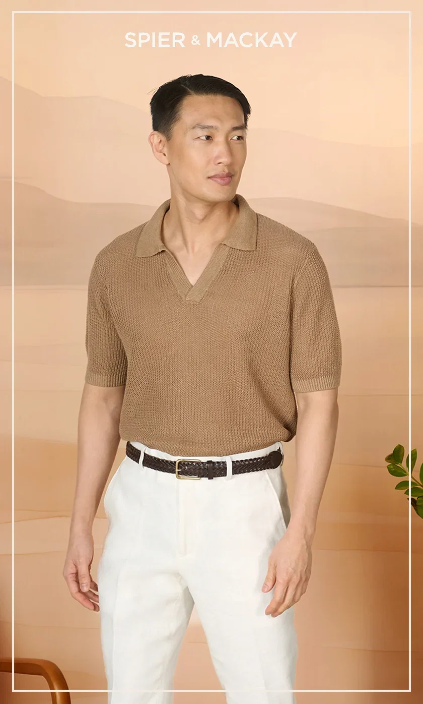 The Ribbed Johnny Collar Polo