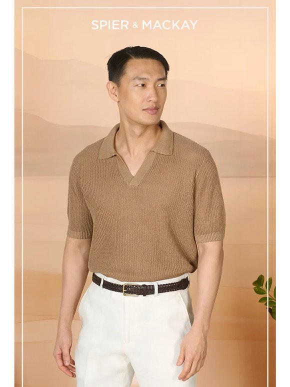 The Ribbed Johnny Collar Polo