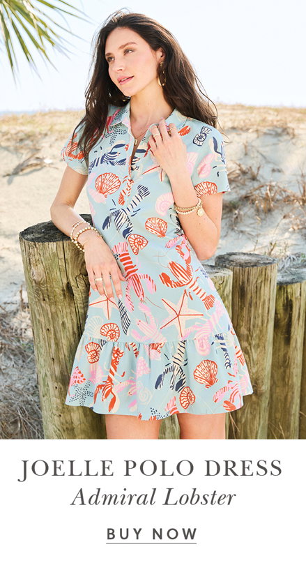 Joelle Polo Dress Admiral Lobster