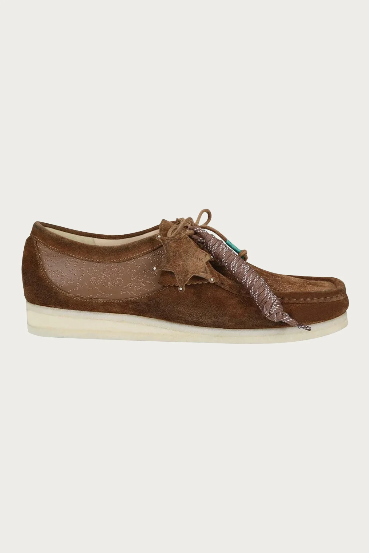 Image of Anderson Bell x Clarks Wallabee - Tan Embroidery