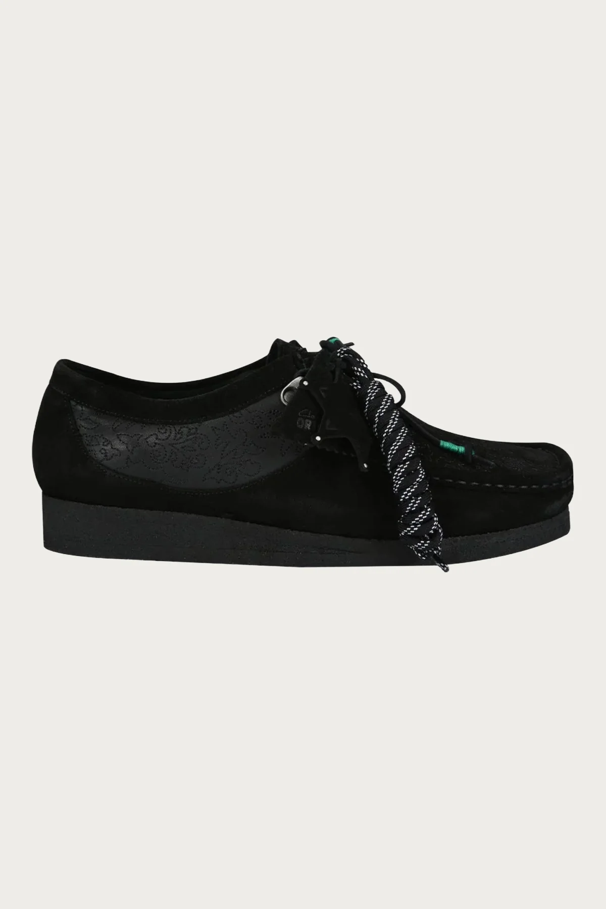 Image of Anderson Bell x Clarks Wallabee - Black Embroidery