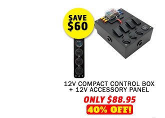 12V Compact Control Box + 12V Accessory Panel