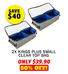2x Plus Small Clear Top Bag