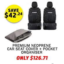 Premium Neoprene Car Seat Cover + Plus Pocket Organiser