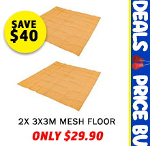 2x - Mesh Flooring 3m x 3m