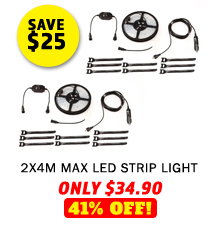 2x Illuminator 4m MAX LED Strip Light