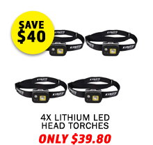4x Plus Lithium LED Head Torch