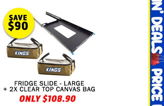 Fridge Slide - Large + 2XClear Top Canvas Bag