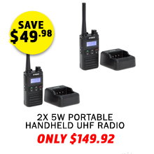 2x 5W Portable Handheld UHF Radio