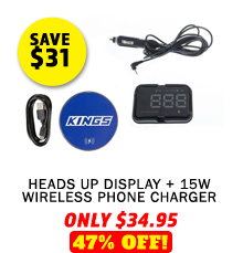 Heads Up Display (HUD) + 15W Wireless Phone Charger