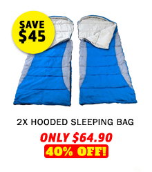 2x - Hooded Sleeping Bag