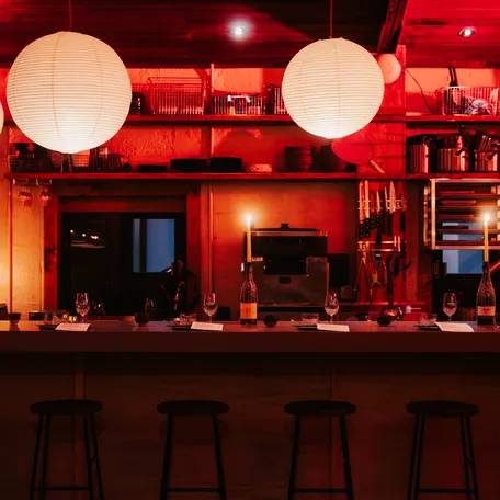 Present Tense's new intimate chef's counter.