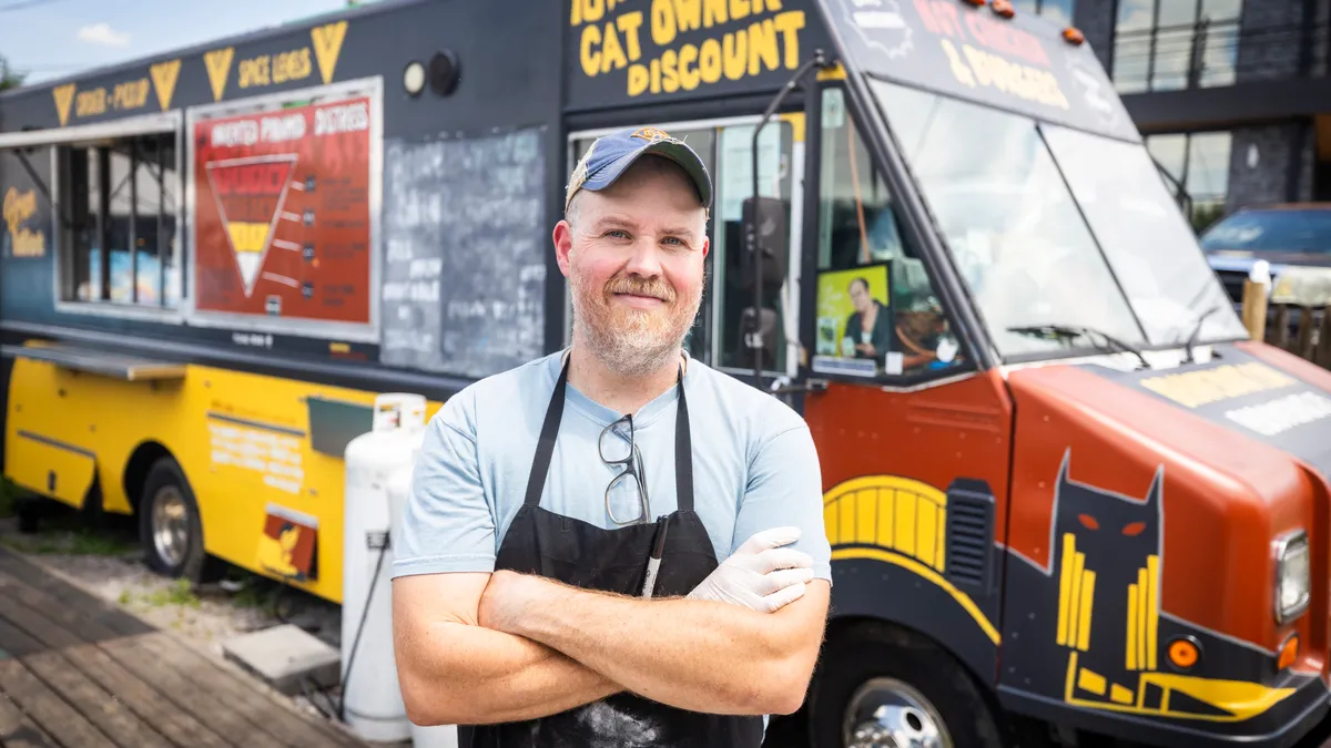 Chef Dylan Field is photographed in front of his food truck Brave Idiot in East Nashville Thursday, June 4, 2026.