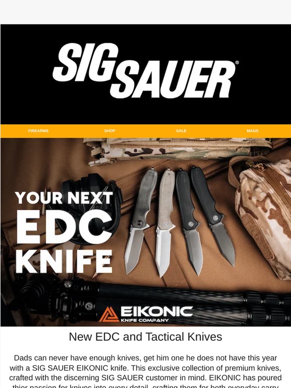 Elevate Dad's Gear with a Premium SIG x EIKONIC Knife