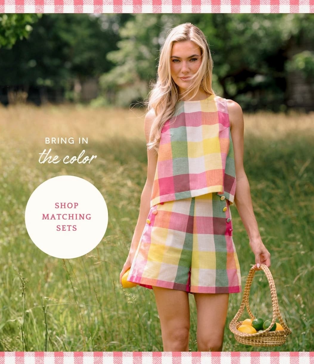 Bring in the color. Shop Matching Sets.