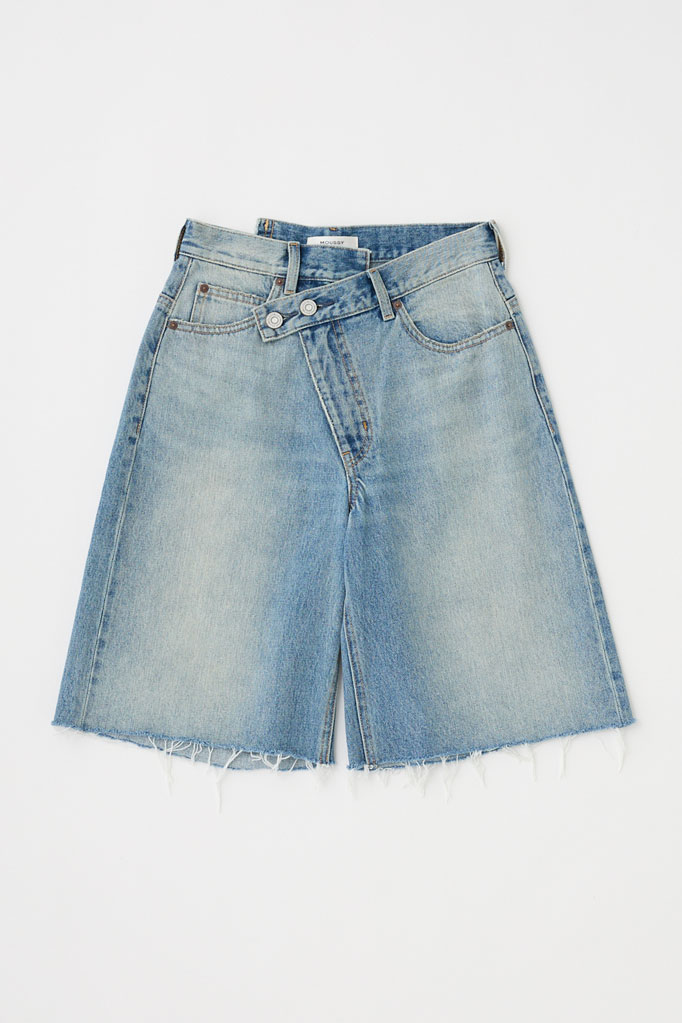 CROSS WAIST HALF PANTS