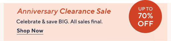 Anniversary Sale Clearance