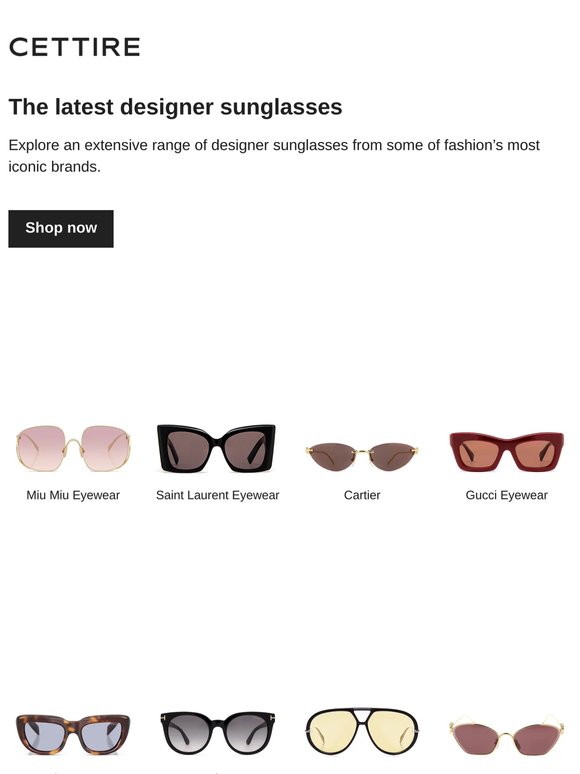 The latest designer sunglasses