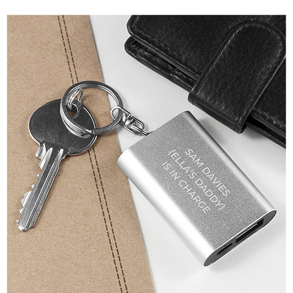 Personalised Mini Powerbank Keyring