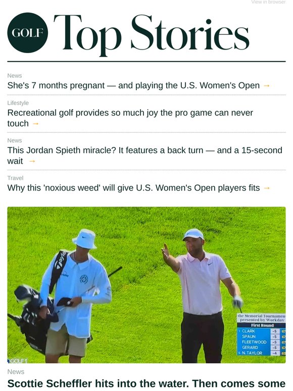 Scheffler unloads on caddie for water ball