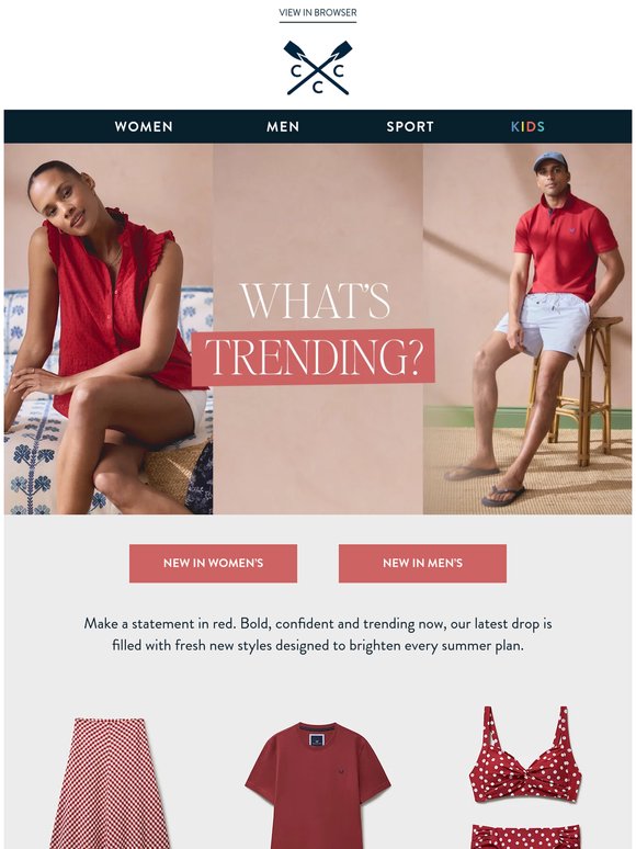 New in: RED HOT summer styles 🔥