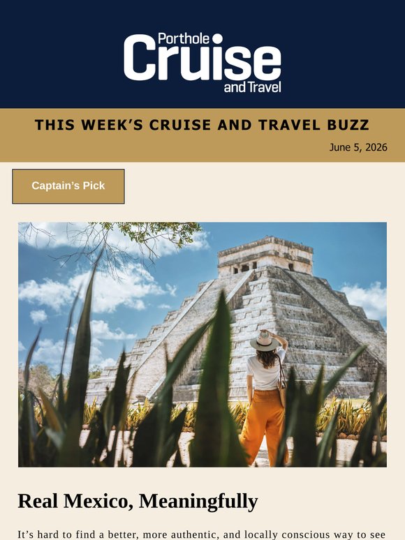 Your weekly cruise and travel briefing just got an upgrade 😎