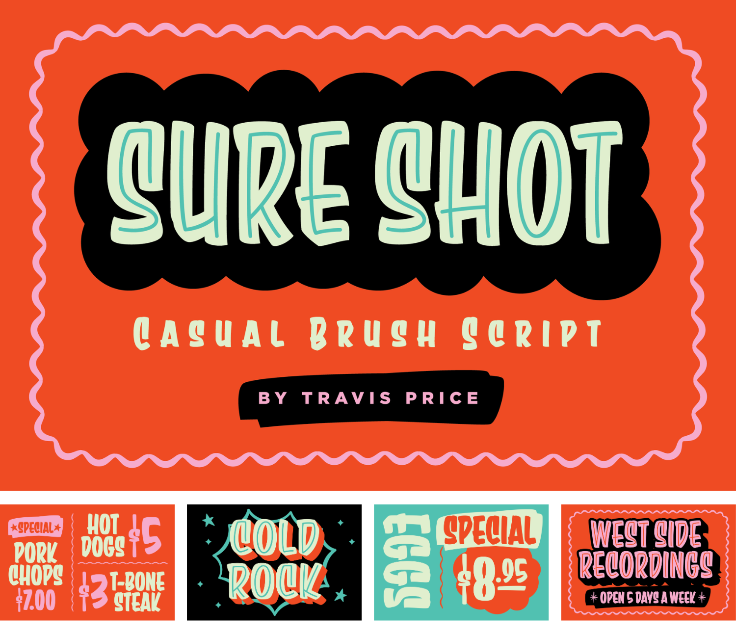 Sure Shot: Casual Brush Script