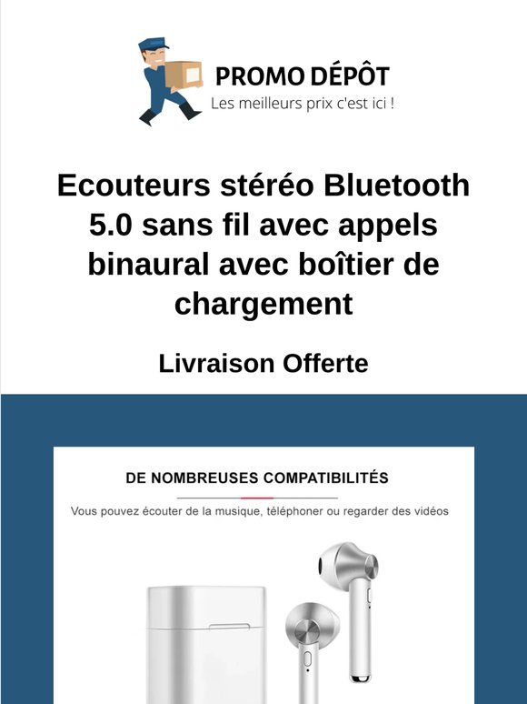 Actualité Destockage : Ecouteurs Stereo Bluetooth Pour Moins De 15 Euros - Livraison Offerte