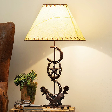 Horseshoe Star Table Lamp