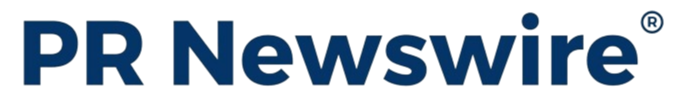 the pr news logo on a white background