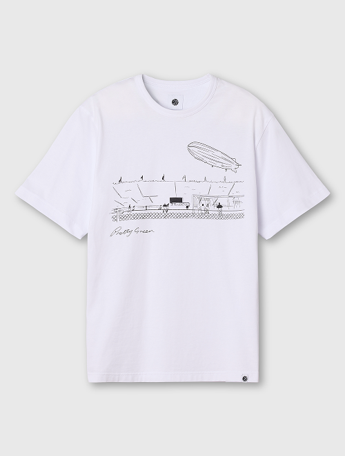 white stadium tee